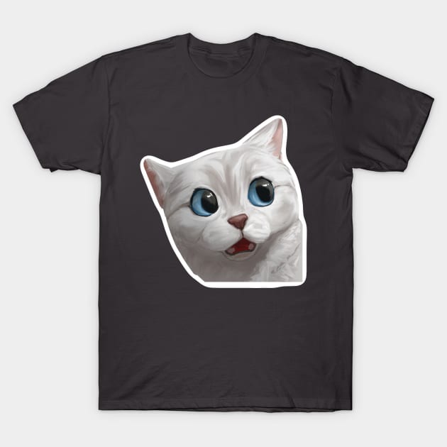 Doubting cat T-Shirt by Pushi